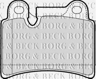 BORG & BECK bbp2053 -  Комплект тормозных колодок, дисковый тормоз